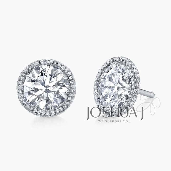 Round Diamond Earrings