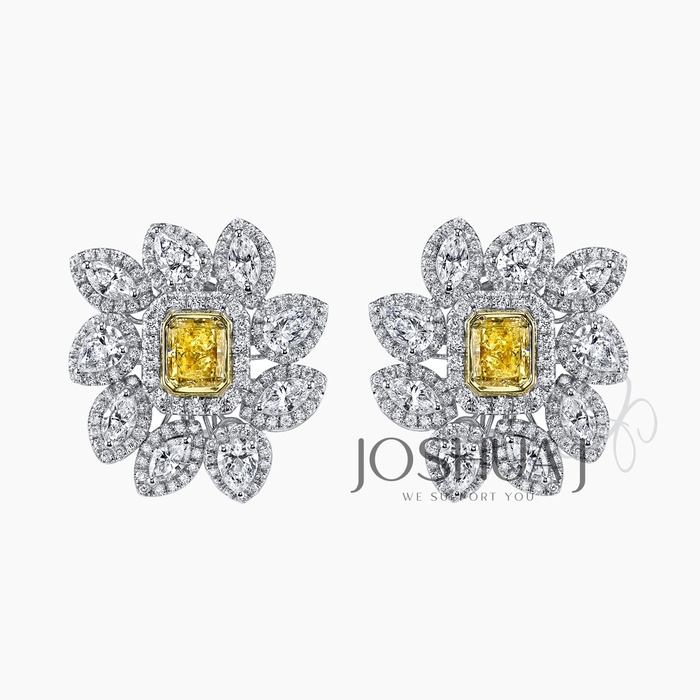 Radiant Diamond Earrings