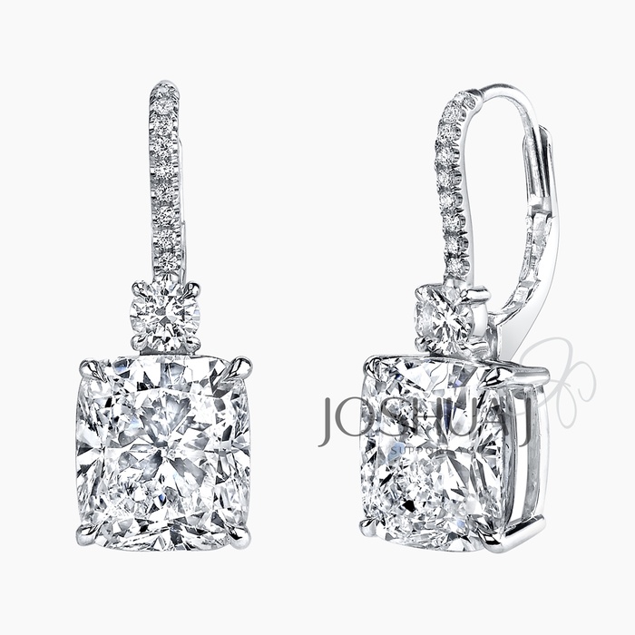 Cushion Diamond Earrings