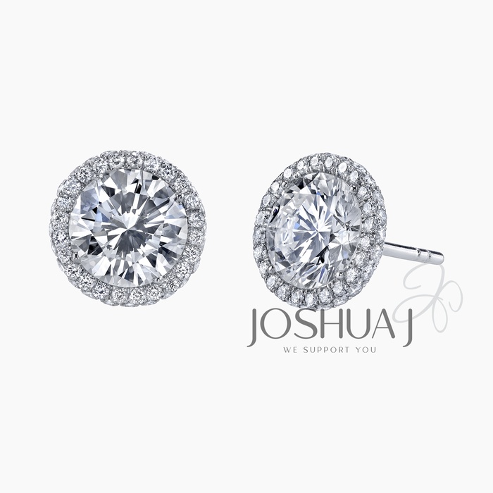 Round Diamond Earrings