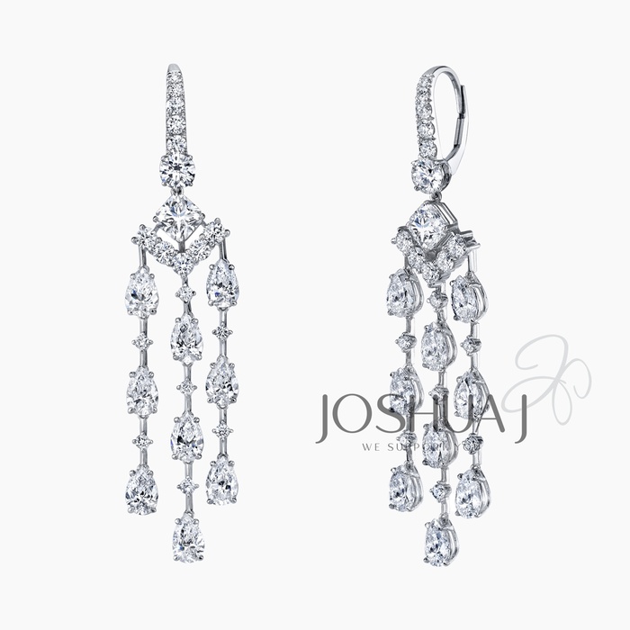 Pear Diamond Earrings