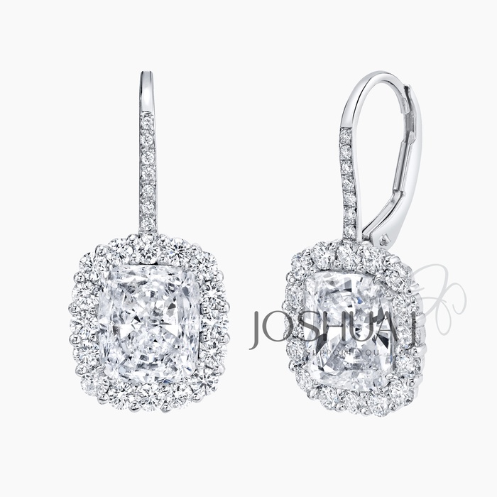 Cushion Diamond Earrings