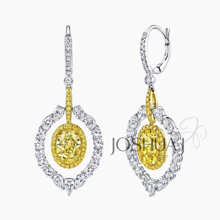Fancy Light Round Diamond Earrings