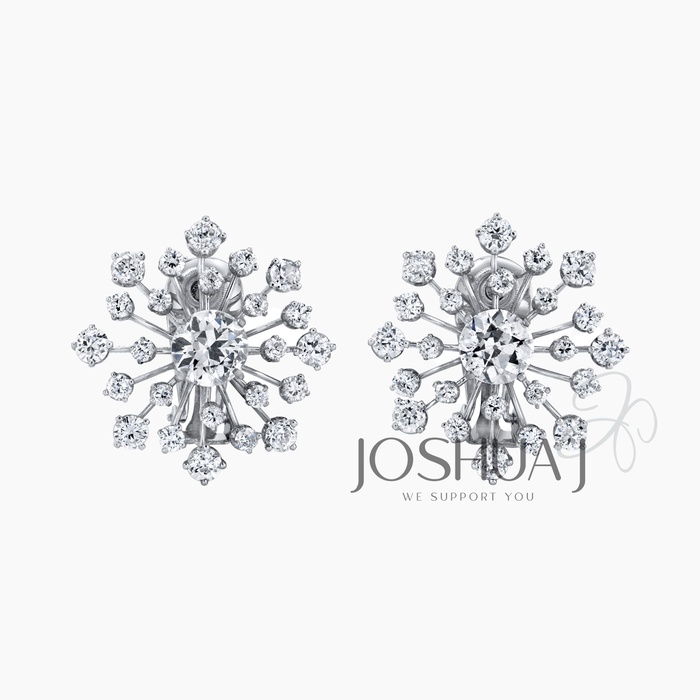 Round Diamond Earrings