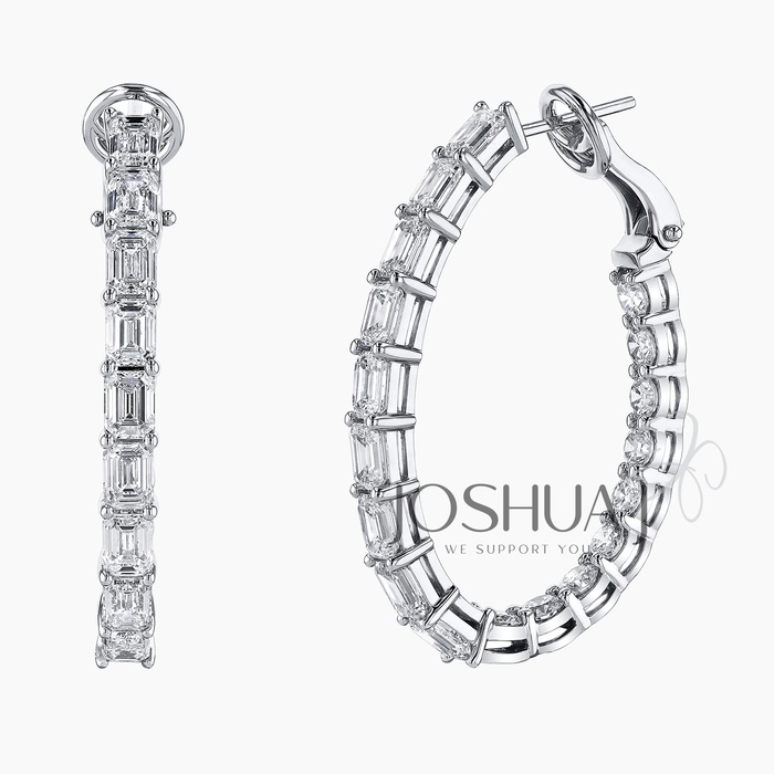 Round Hoop Earrings