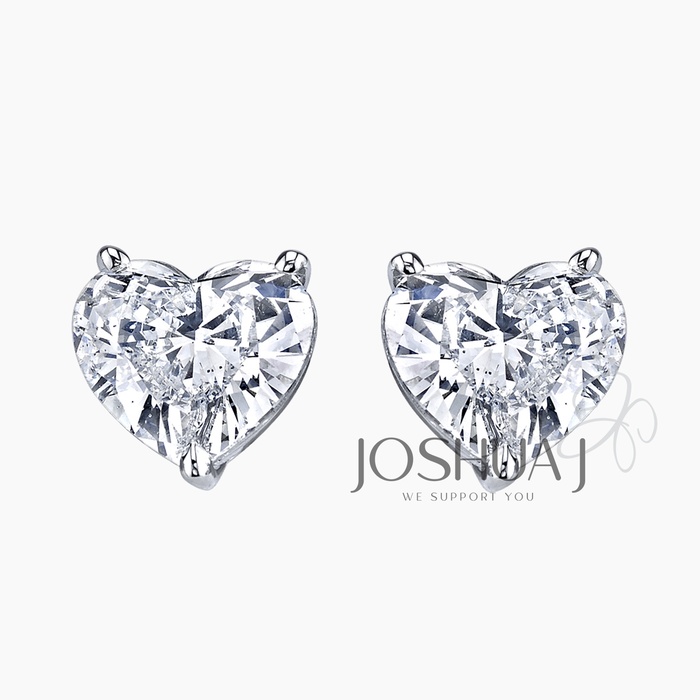 Heart Diamond Earrings
