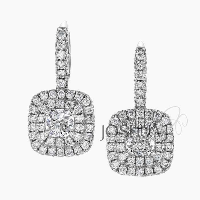 Cushion Diamond Earrings