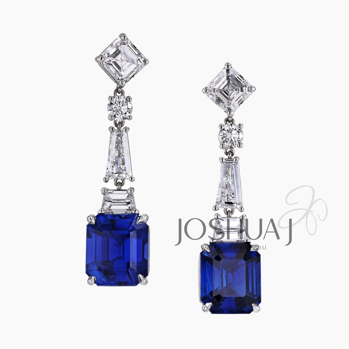 Emerald-Cut Diamond Earrings