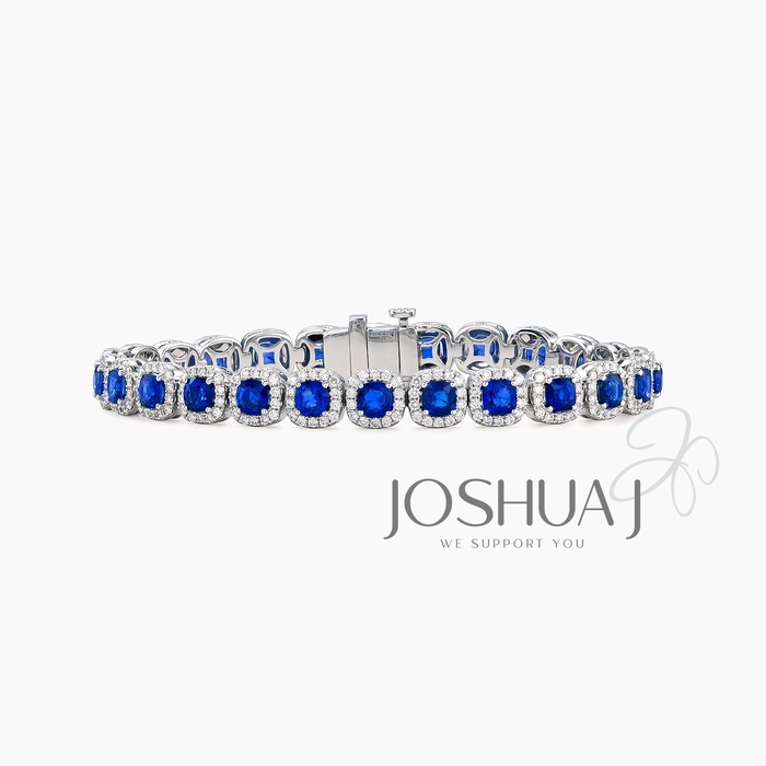 Cushion Sapphire Bracelet
