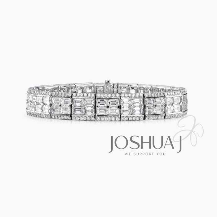Emerald-Cut Diamond Bracelet