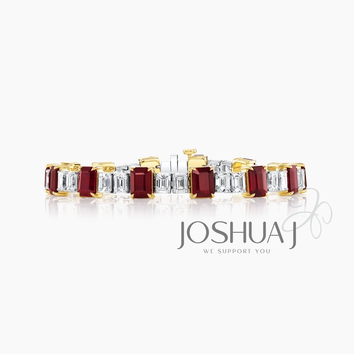 Emerald-Cut Diamond Bracelet