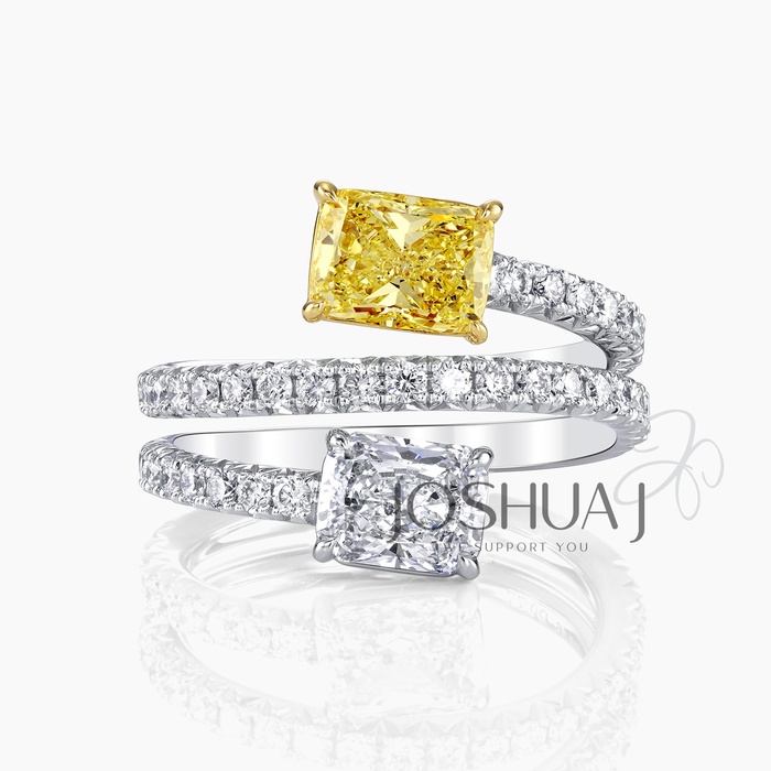 Fancy Yellow Radiant Diamond Ring