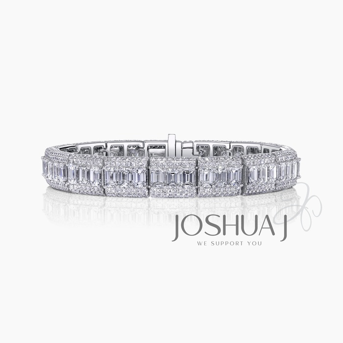 Emerald-Cut Diamond Bracelet