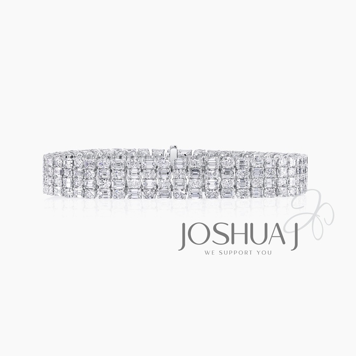 Emerald-Cut Diamond Bracelet