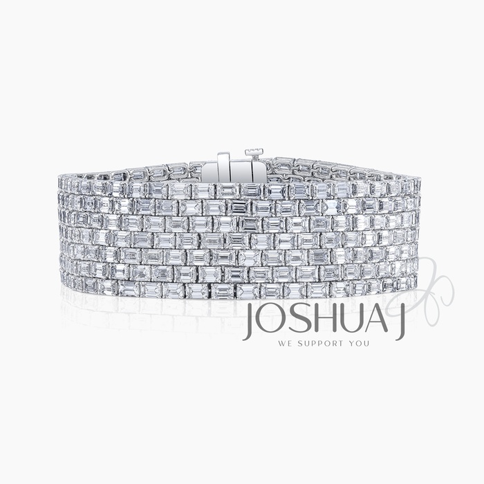 Emerald-Cut Diamond Bracelet