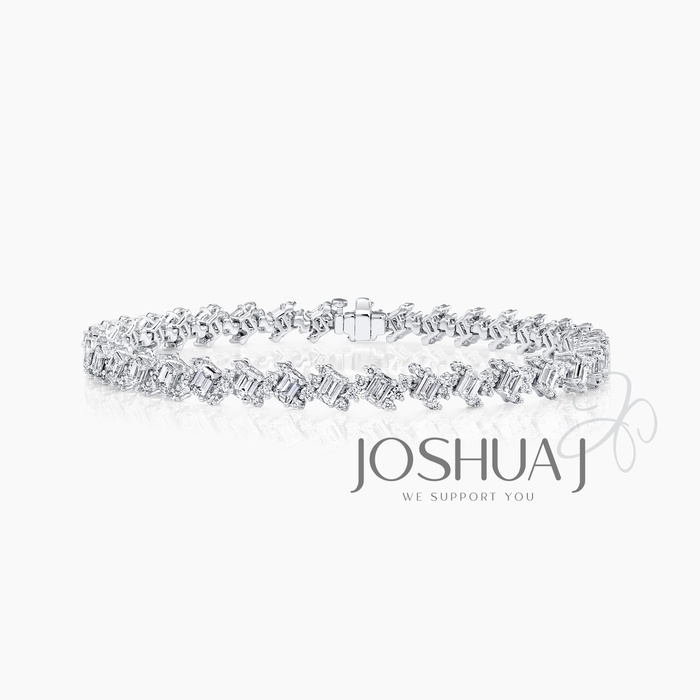 Emerald-Cut Diamond Bracelet