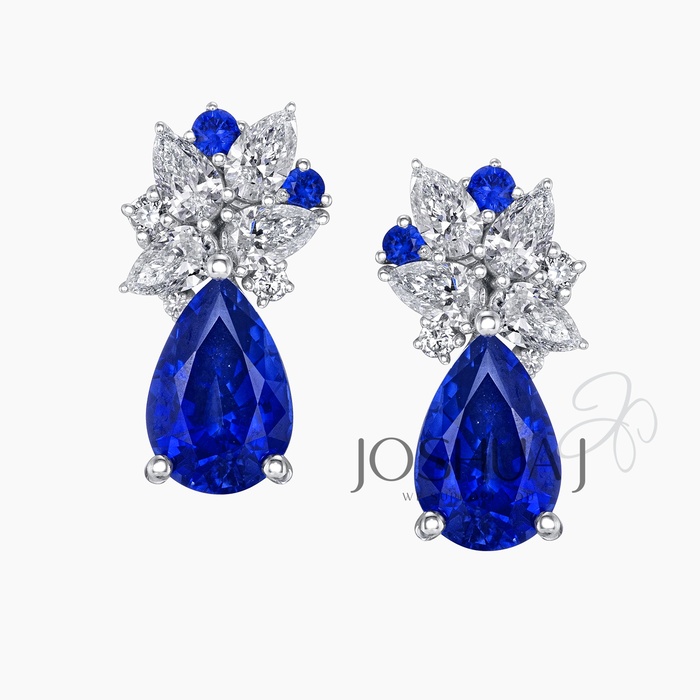 Pear Sapphire Earrings