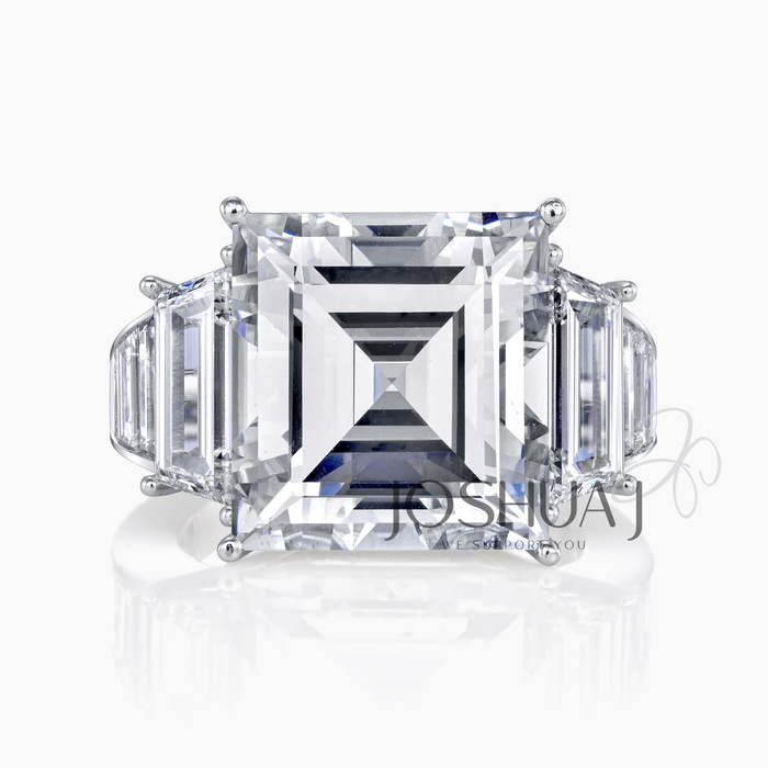 Asscher Diamond Ring