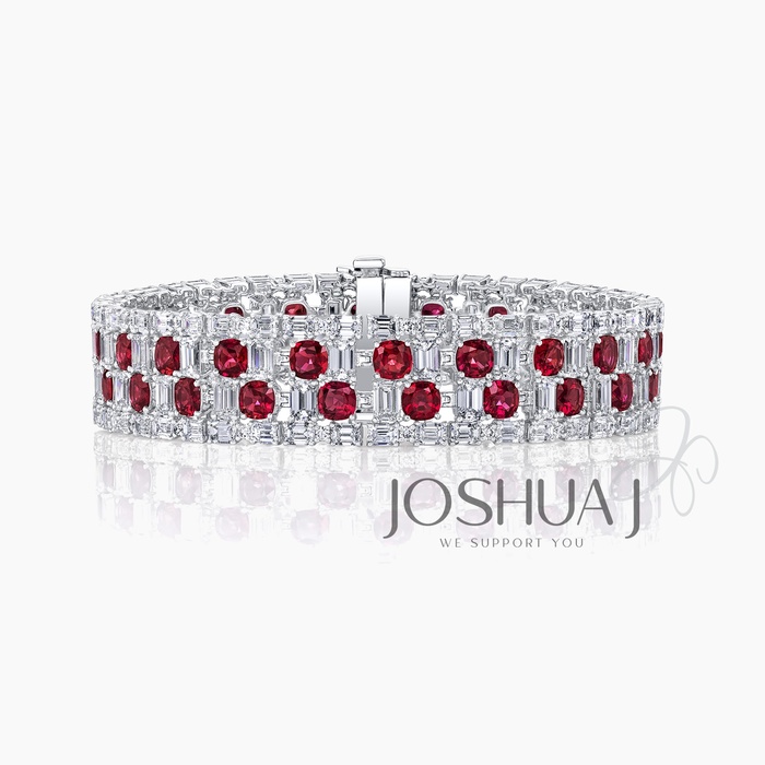 Cushion Ruby Bracelet