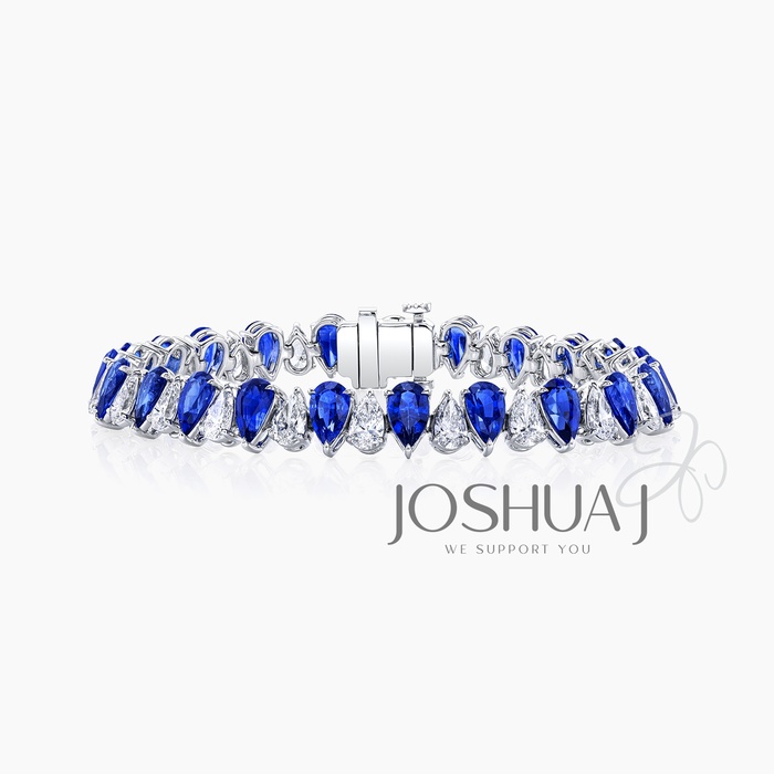 Pear Sapphire Bracelet