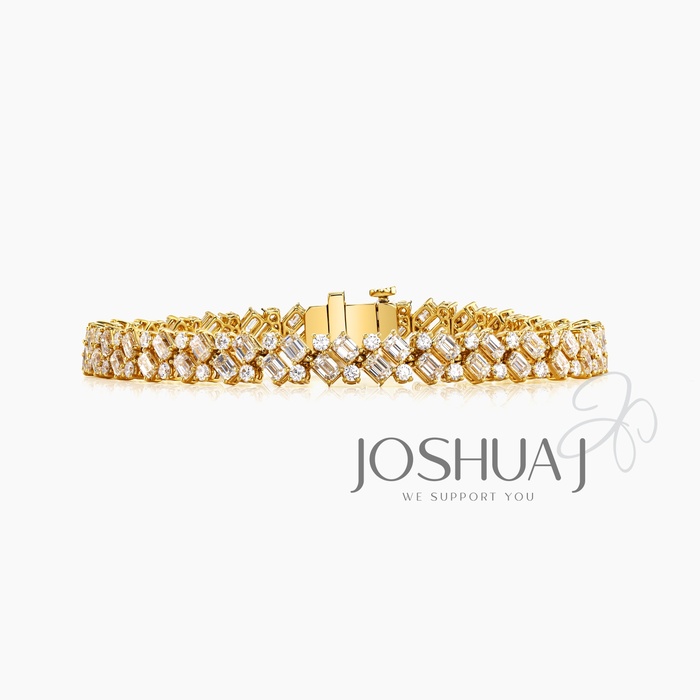 Emerald-Cut Diamond Bracelet
