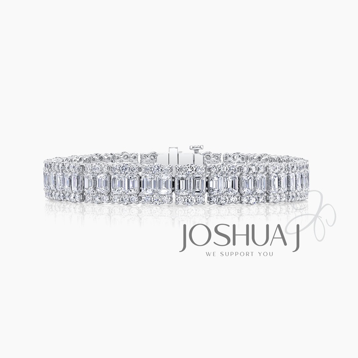 Emerald-Cut Diamond Bracelet