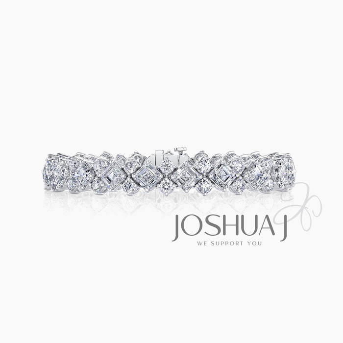 Asscher Diamond Bracelet