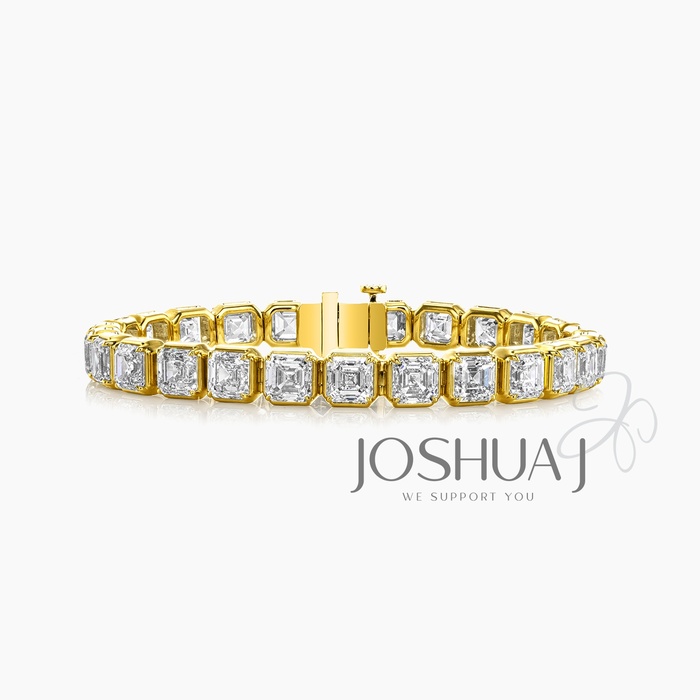 Asscher Diamond Bracelet