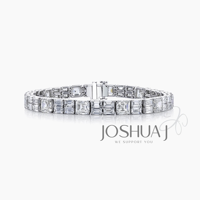 Asscher Diamond Bracelet
