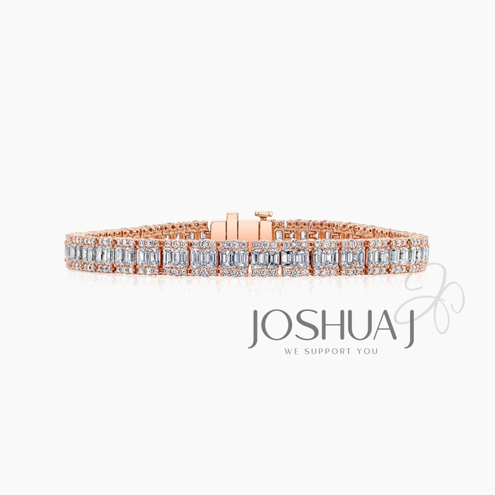 Emerald-Cut Diamond Bracelet
