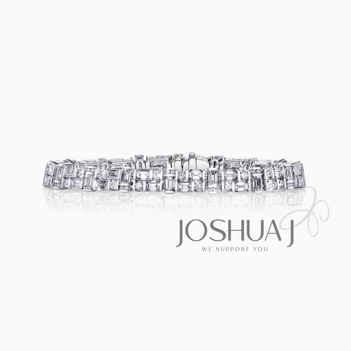 Emerald-Cut Diamond Bracelet