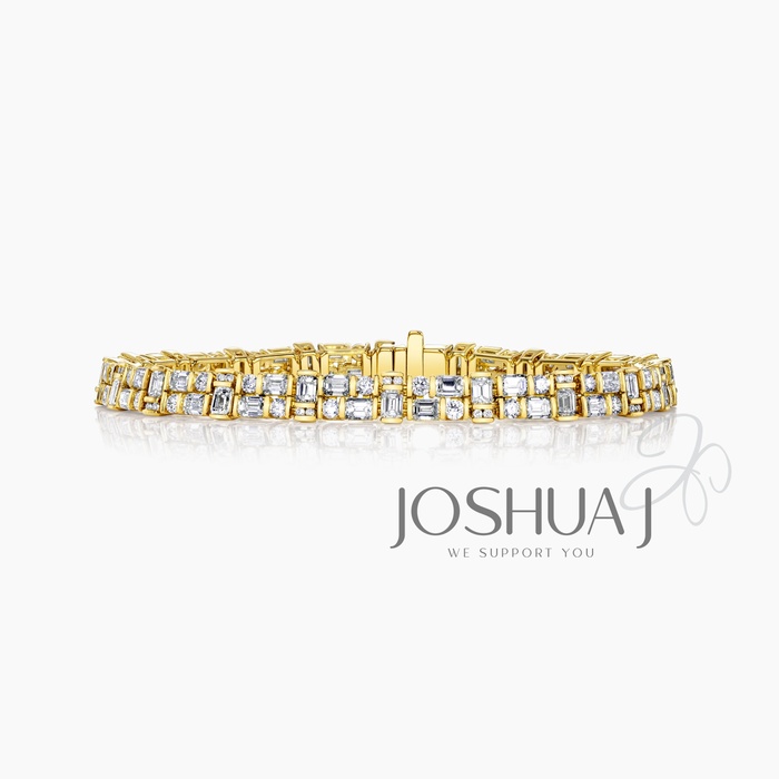 Emerald-Cut Diamond Bracelet