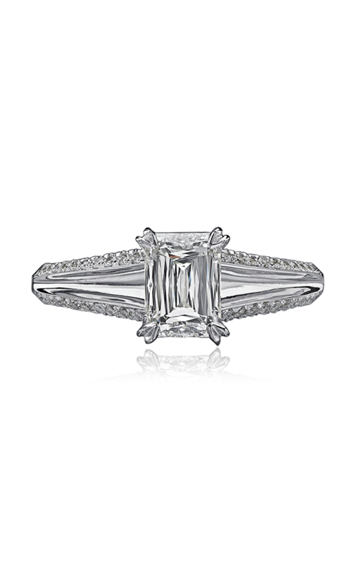 Christopher Designs Crisscut Emerald Engagement Ring G85-EC125