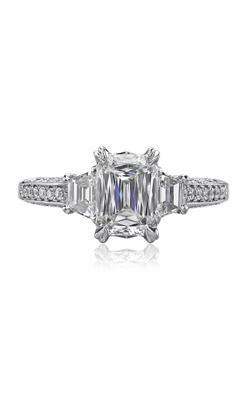 Christopher Designs Crisscut Emerald Engagement Ring 88R-EC100