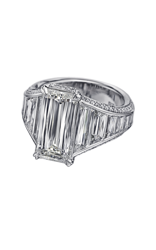 Christopher Designs Crisscut Emerald Engagement Ring 97C-EC Christopher Designs Crisscut Emerald Engagement Ring 97C-EC