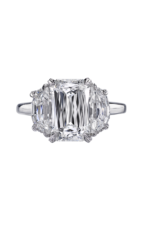 Christopher Designs Crisscut Emerald Engagement Ring G86-EC300