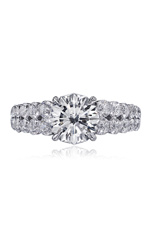 Christopher Designs Crisscut Round Engagement Ring G93-2-RD200