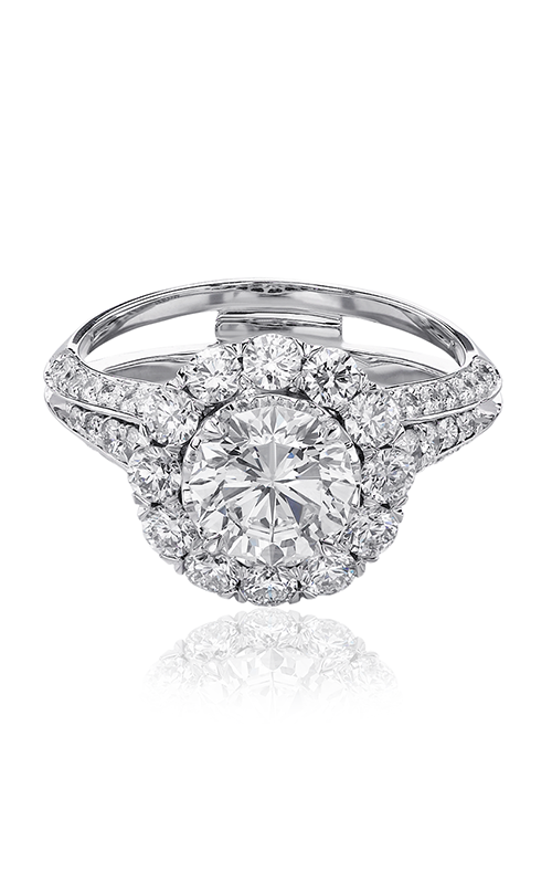 Christopher Designs Crisscut Round Engagement Ring G65R-RD100