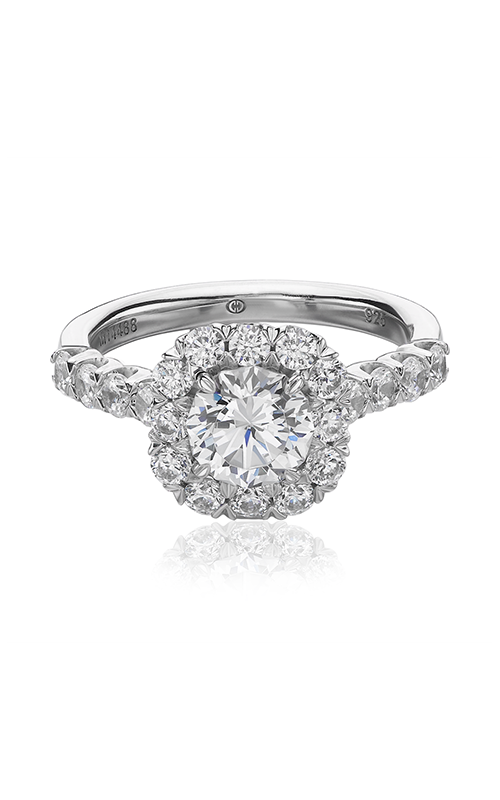 Christopher Designs Crisscut Round Engagement Ring G52-CURD100
