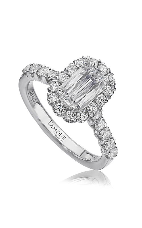 Christopher Designs Crisscut L'Amour Engagement Ring L101-200