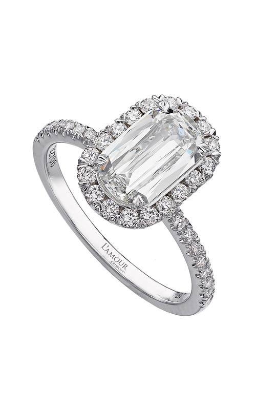 Christopher Designs Crisscut L'Amour Engagement Ring L105-125