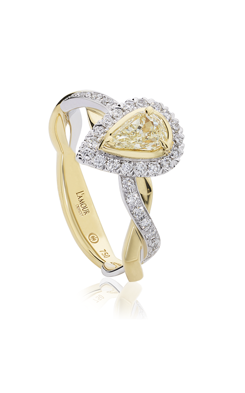 Christopher Designs Crisscut L'Amour Engagement Ring L285-LPE030YD