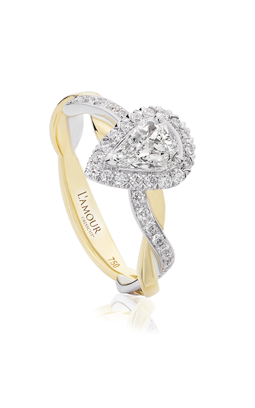Christopher Designs Crisscut L'Amour Engagement Ring L285-LPE050