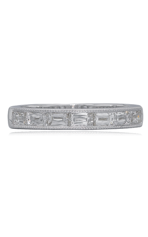 Christopher Designs Crisscut Emerald Wedding Band F43B-7-100