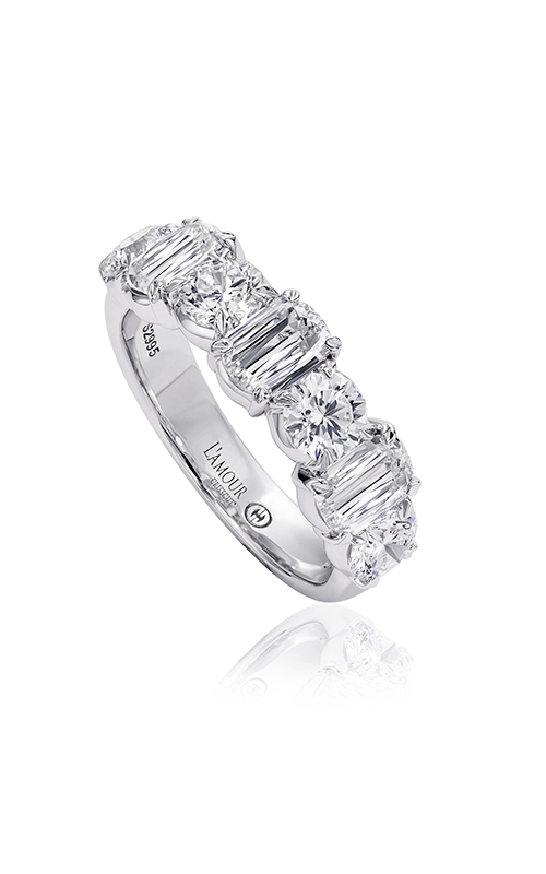 Christopher Designs Crisscut L'Amour Wedding Band L200-100