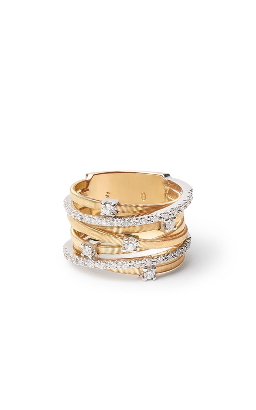 MARCO BICEGO Goa 18K Yellow Gold 7-Strand Ring With Diamonds
