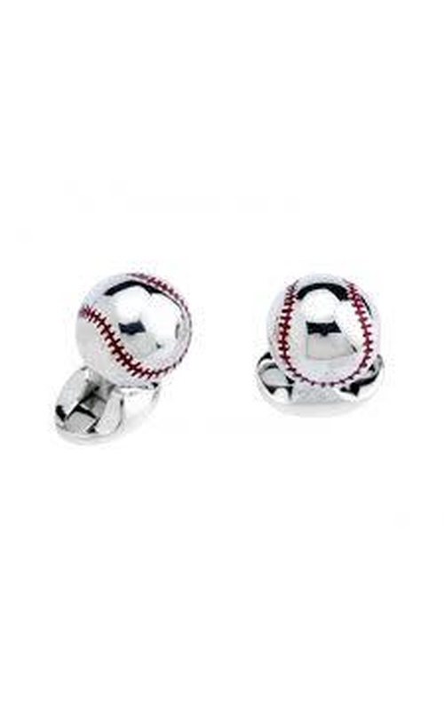 DEAKIN & FRANCIS LTD. Sterling Silver Baseball Cufflinks