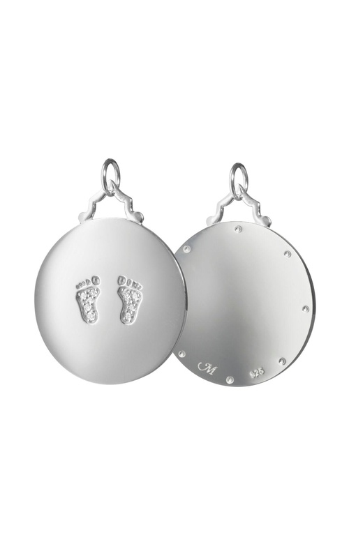 MONICA RICH KOSANN Small Baby Charm with Sapphires