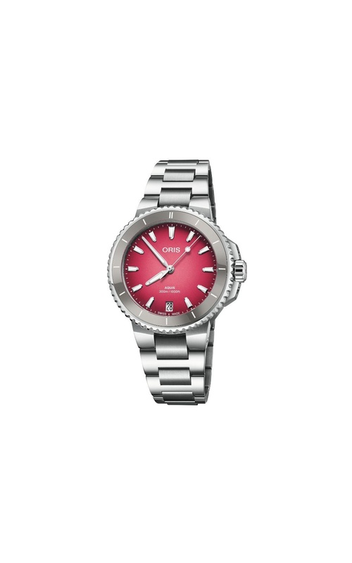 ORIS Oris Aquis Date 36.5mm Red/Pink Dial Bracelet