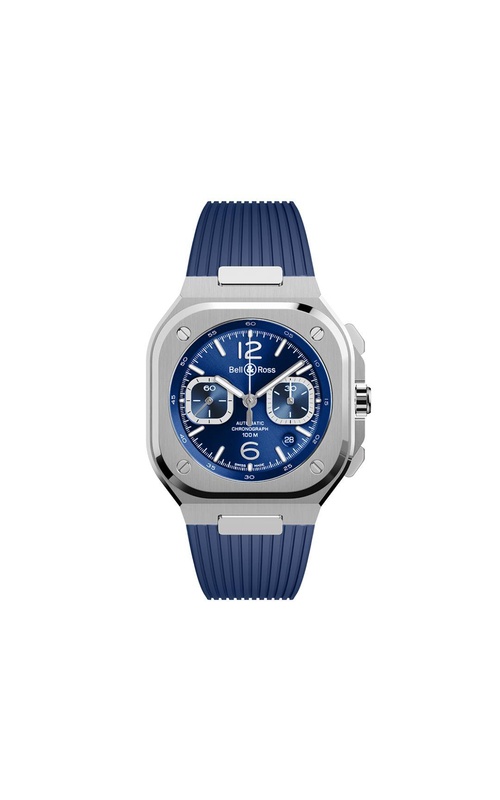 Bell & Ross BR-05 Chrono Blue Dial And Rubber Strap Bell & Ross